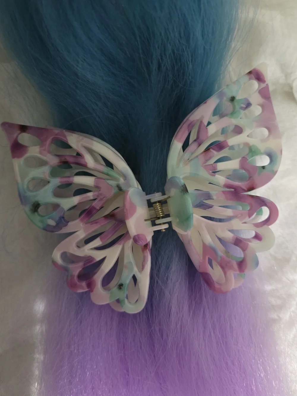 Marbled Butterfly Elegant Claw Clip